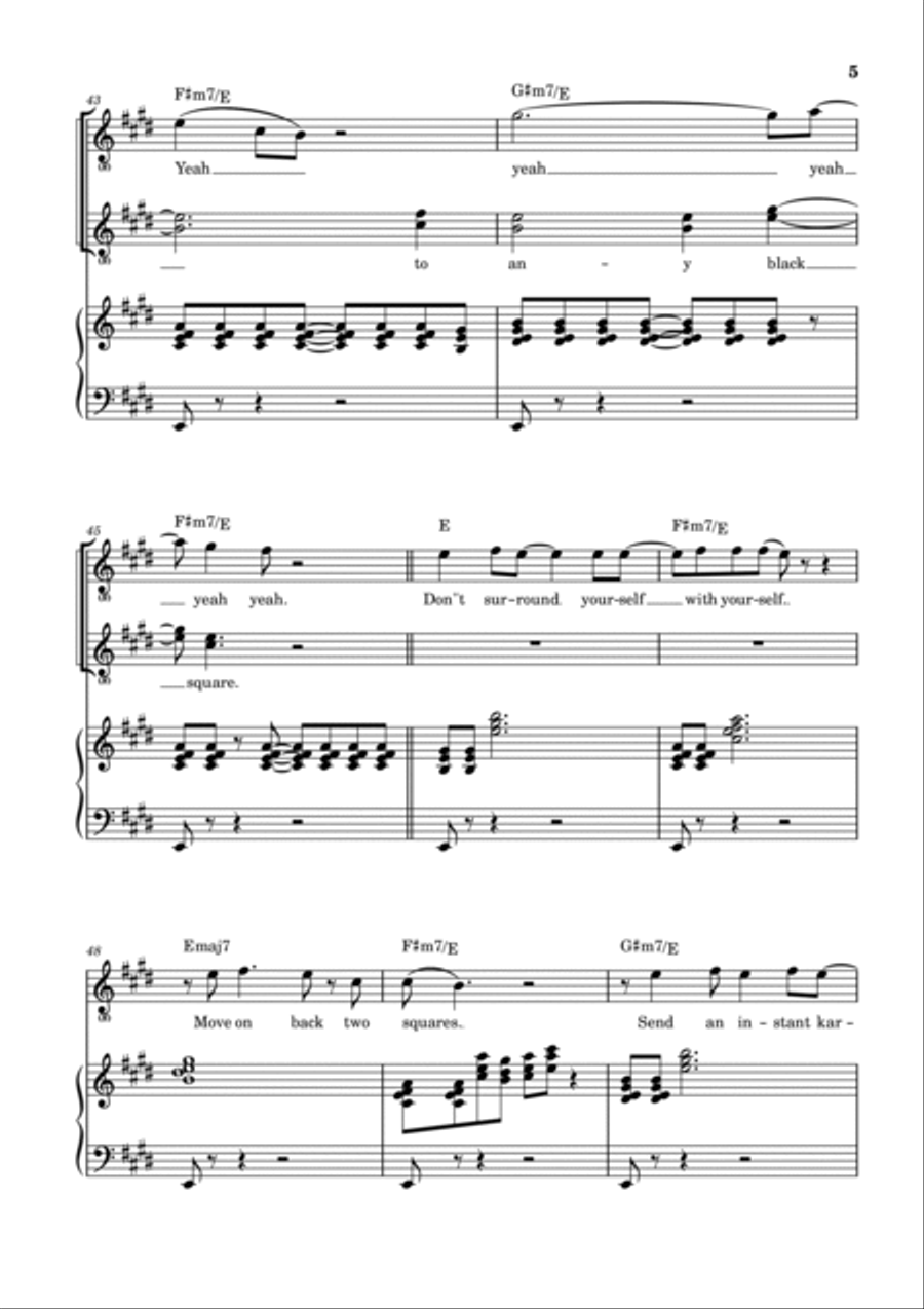 I've Seen All Good People Piano, Vocal, Guitar scores gallery preview page 6