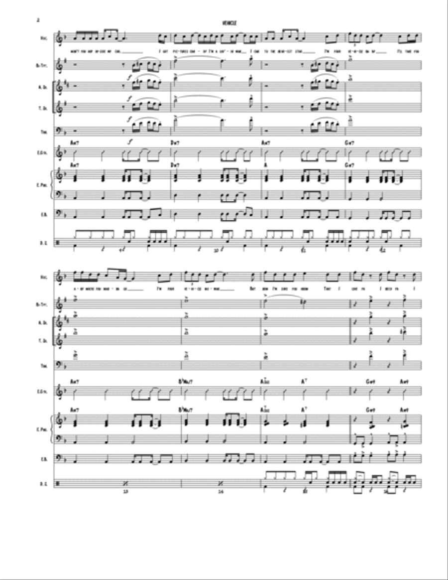 Vehicle Jazz Ensemble scores gallery preview page 2