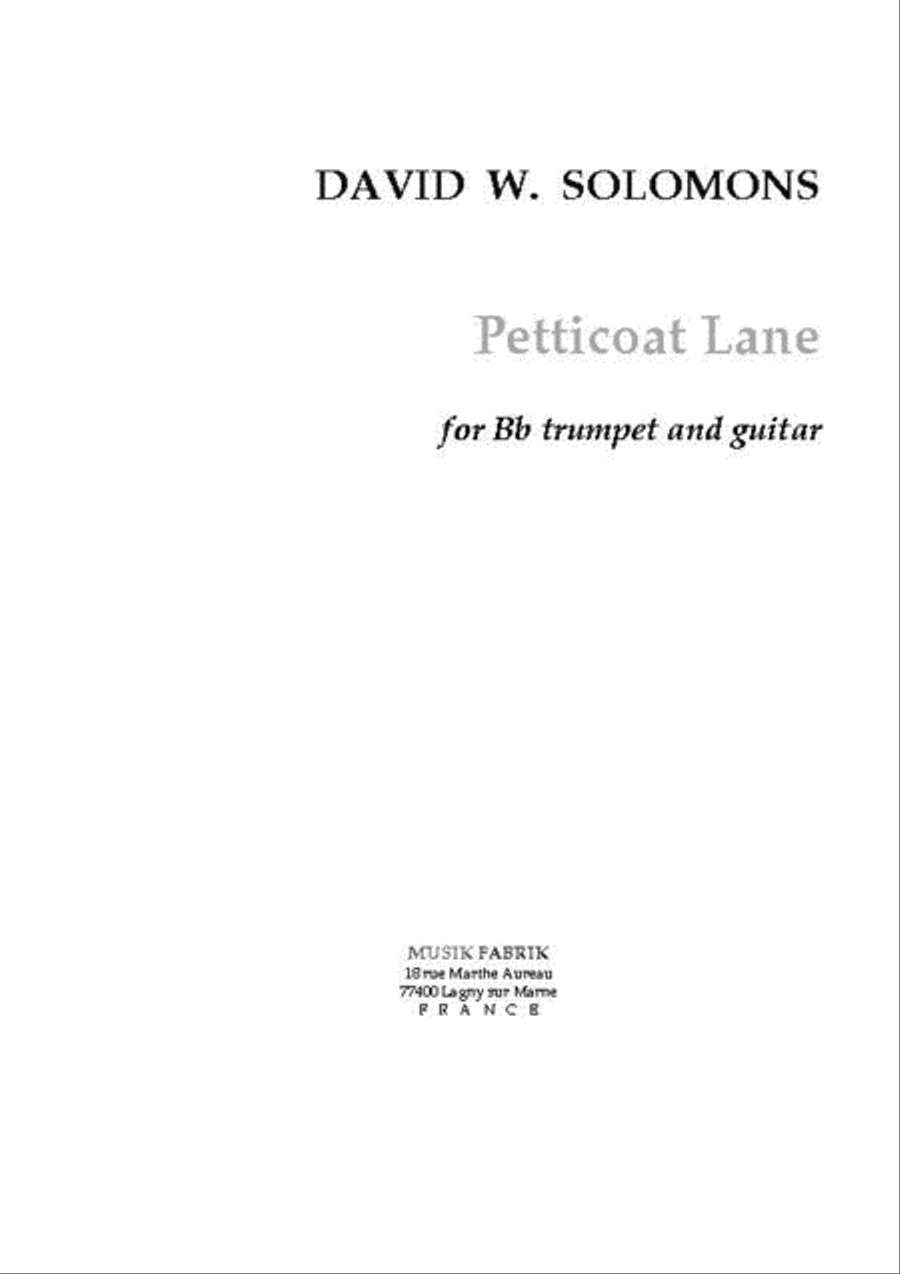 Petticoat Lane B-Flat Trumpet scores gallery preview page 1