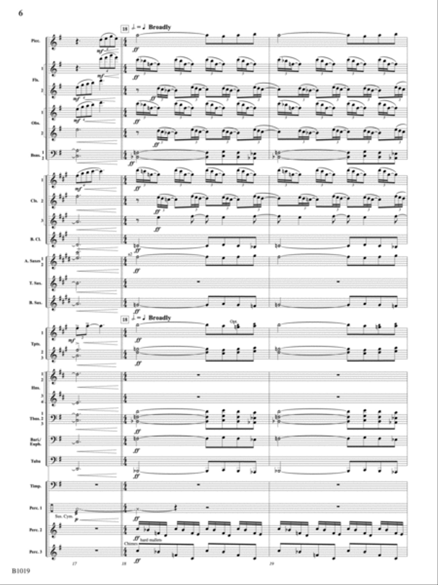 Of Emperors and Chariots: Score Concert Band scores gallery preview page 6