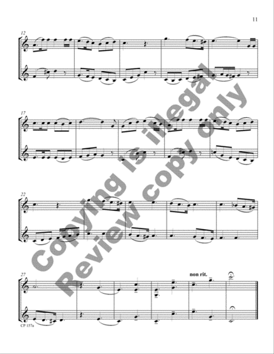 Cowboy Miniatures (Violin Version) Violin scores gallery preview page 12