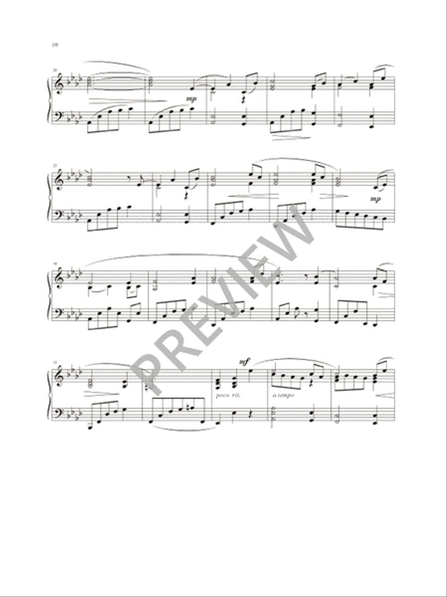 Fourteen American Spirituals and Hymns Piano Solo scores gallery preview page 12