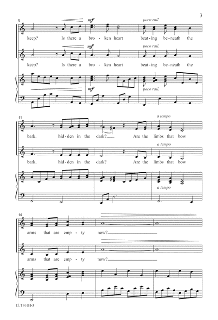 Why Does the Willow Weep? SSA scores gallery preview page 3