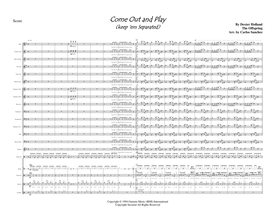 Come Out And Play (keep 'em Separated) image number null
