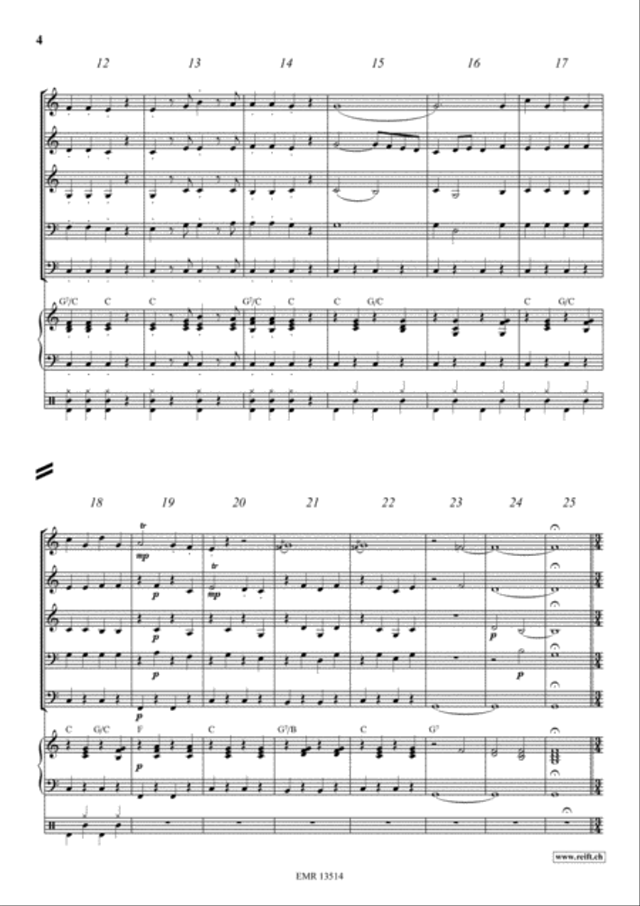 Emperor Waltz Woodwind Quintet scores gallery preview page 4