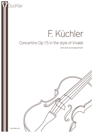 Küchler - Concertino Op. 15 In the Style of Vivaldi, 2nd violin accompaniment