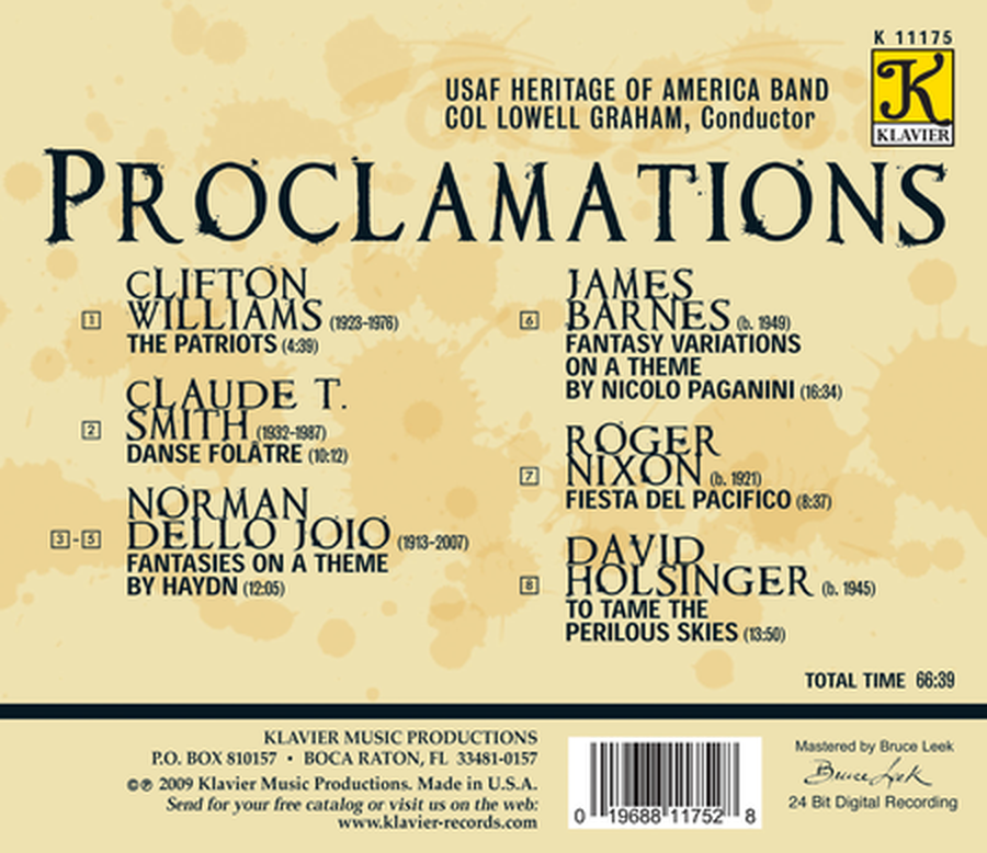 Proclamations