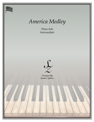 Book cover for America Medley (intermediate piano solo)