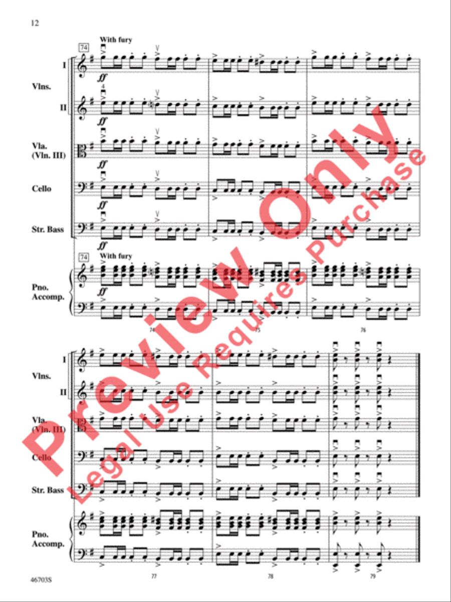 Danza Española by Bob Phillips String Orchestra - Sheet Music page 13