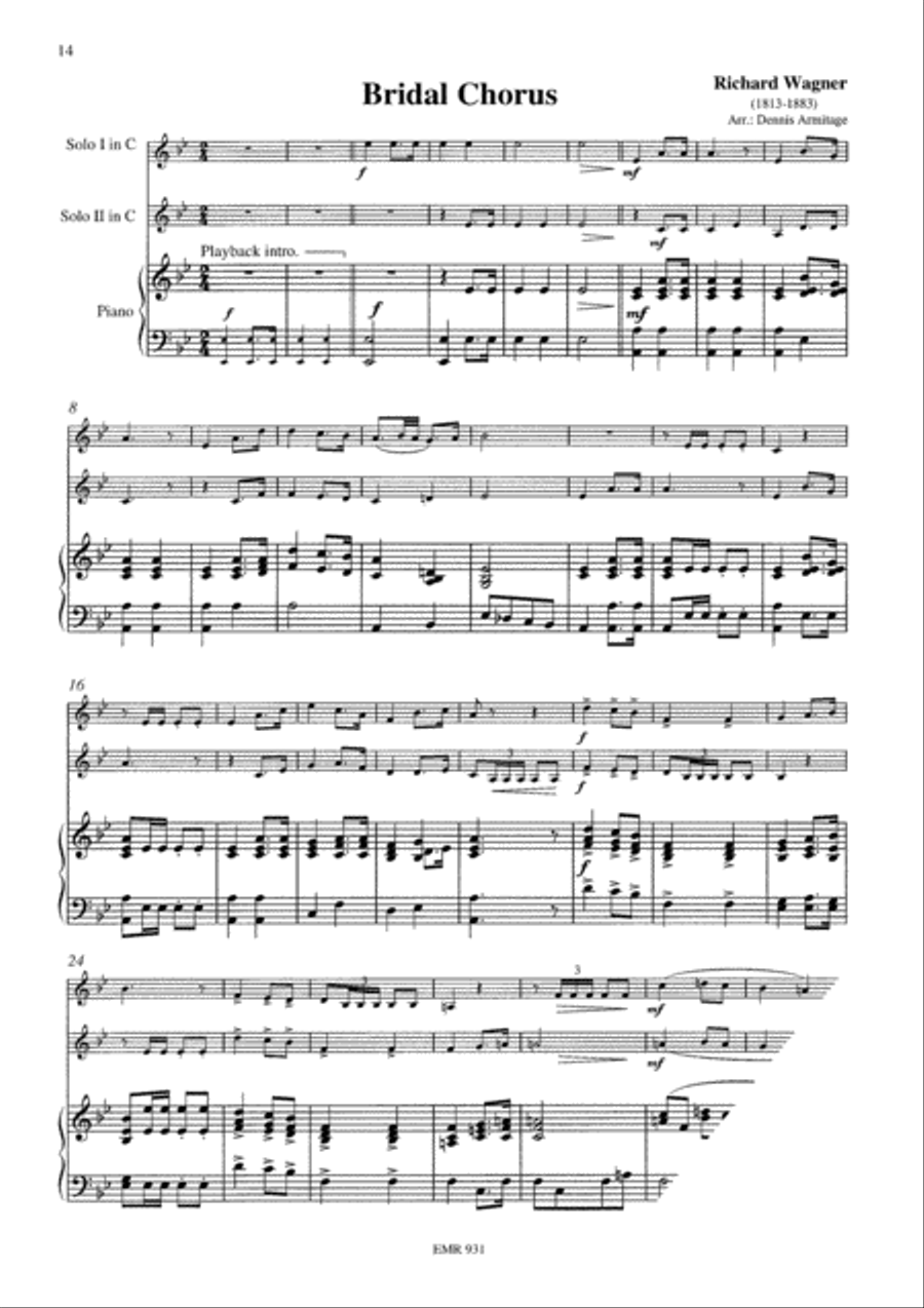 Wedding Music Brass Ensemble scores gallery preview page 7
