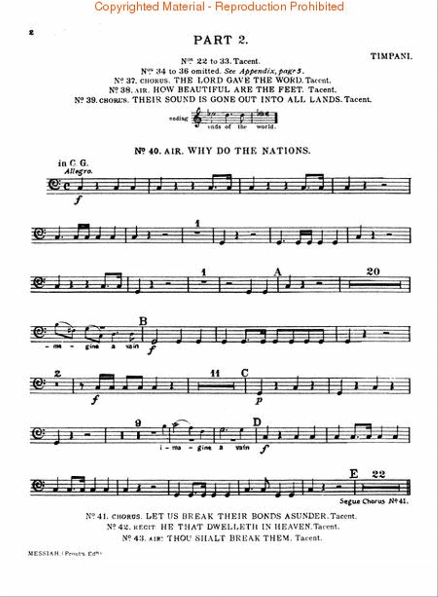 Messiah (Oratorio, 1741) Choir scores gallery preview page 3