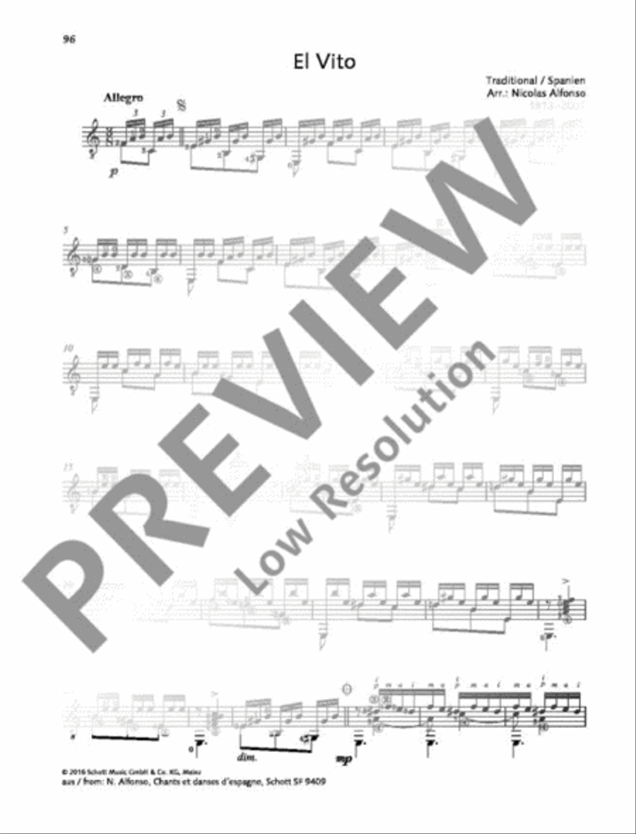 El Vito Guitar scores gallery preview page 2