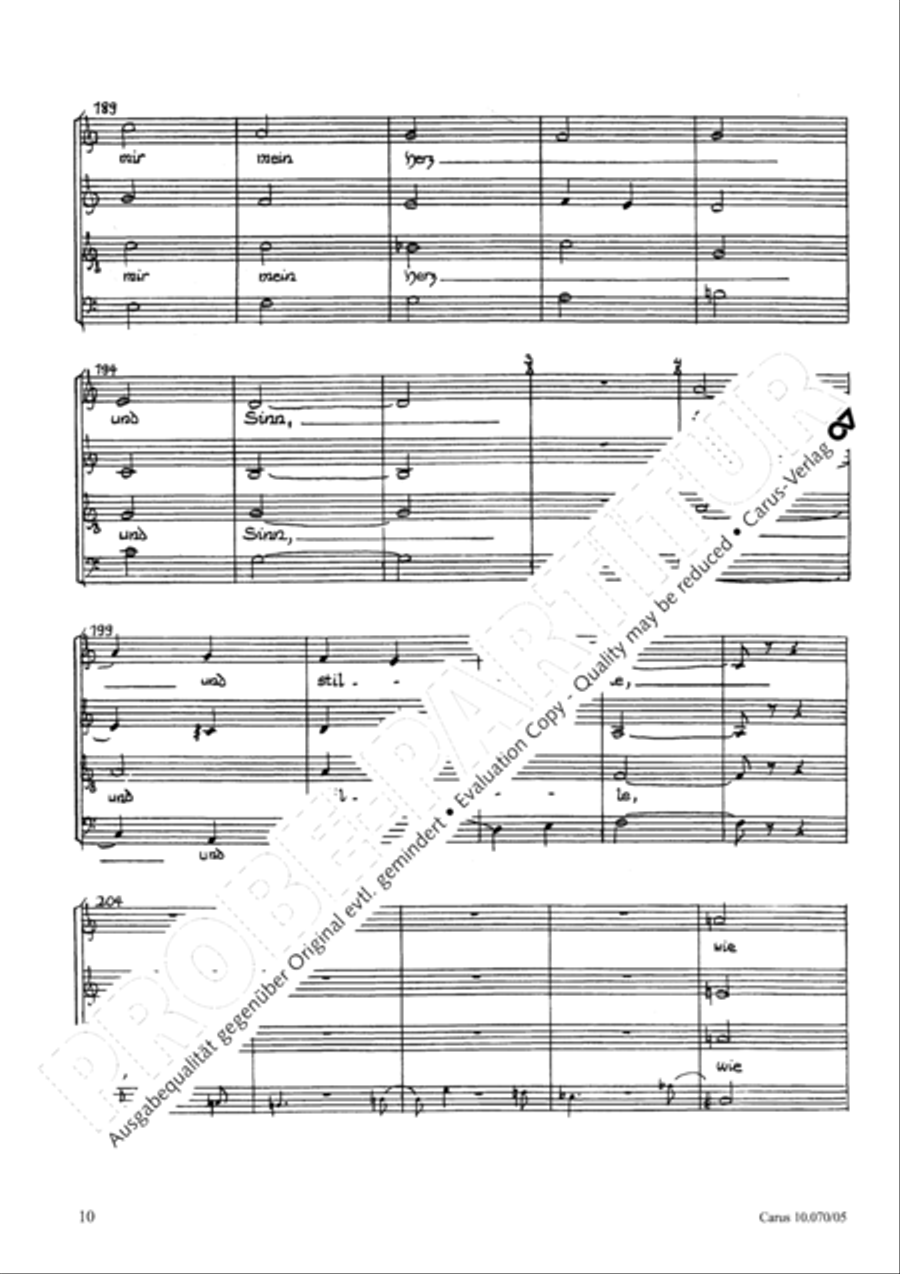 Canticum Simeonis (Der Lobgesang des Simeon) 4-Part scores gallery preview page 11