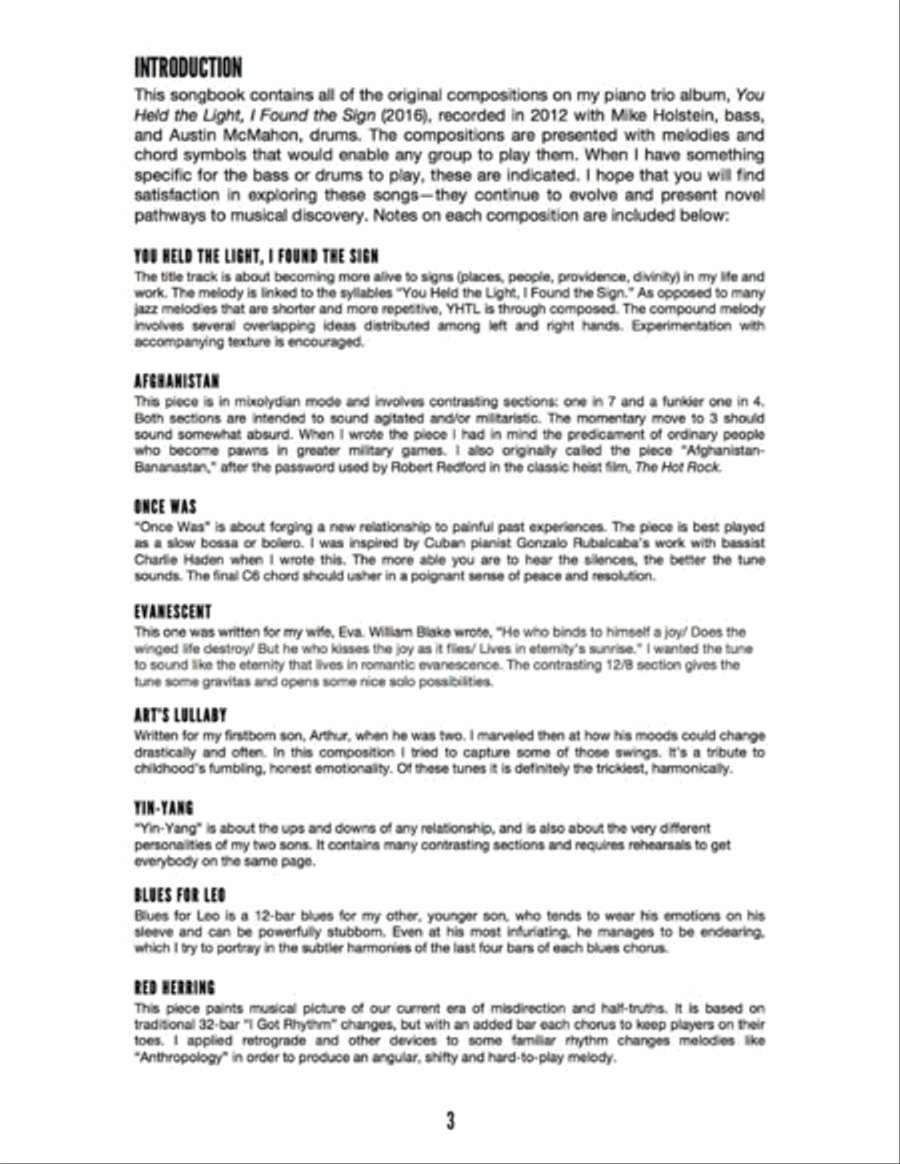 You Held the Light, I Found the Sign: Songbook Jazz Ensemble scores gallery preview page 4