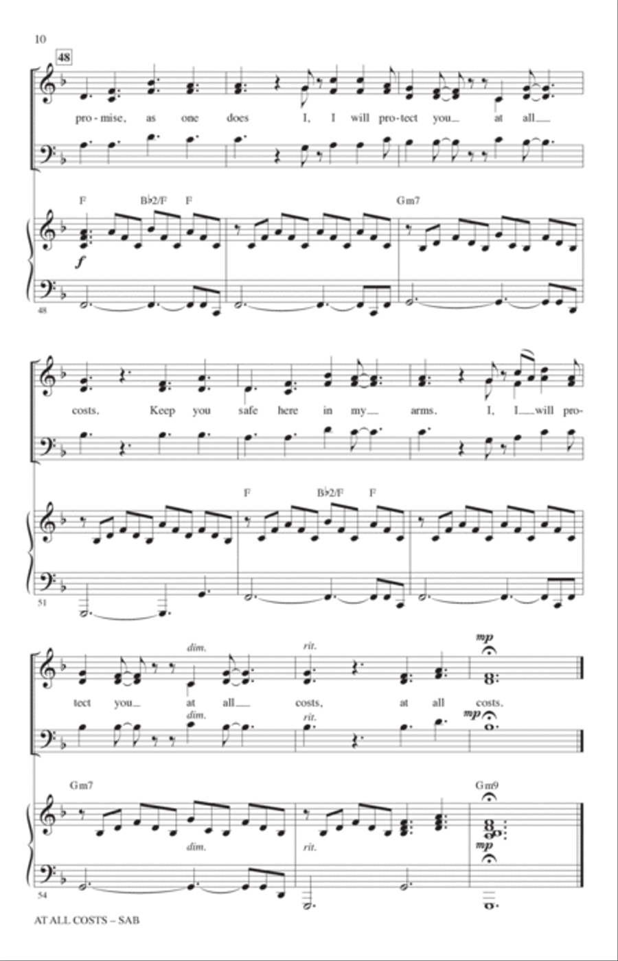 At All Costs (from Wish) (arr. Mac Huff) 3-Part scores gallery preview page 9