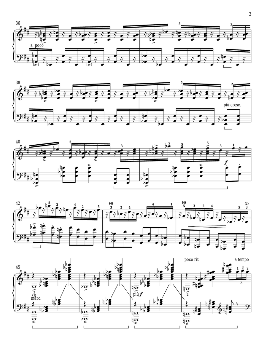 Wedding Day At Troldhaugen (Bryllupsdag pa Troldhaugen), Op. 65, No. 6 Piano Solo scores gallery preview page 3
