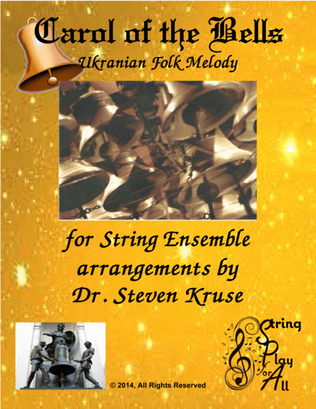 Book cover for Carol of the Bells for Multi-Level String Orchestra