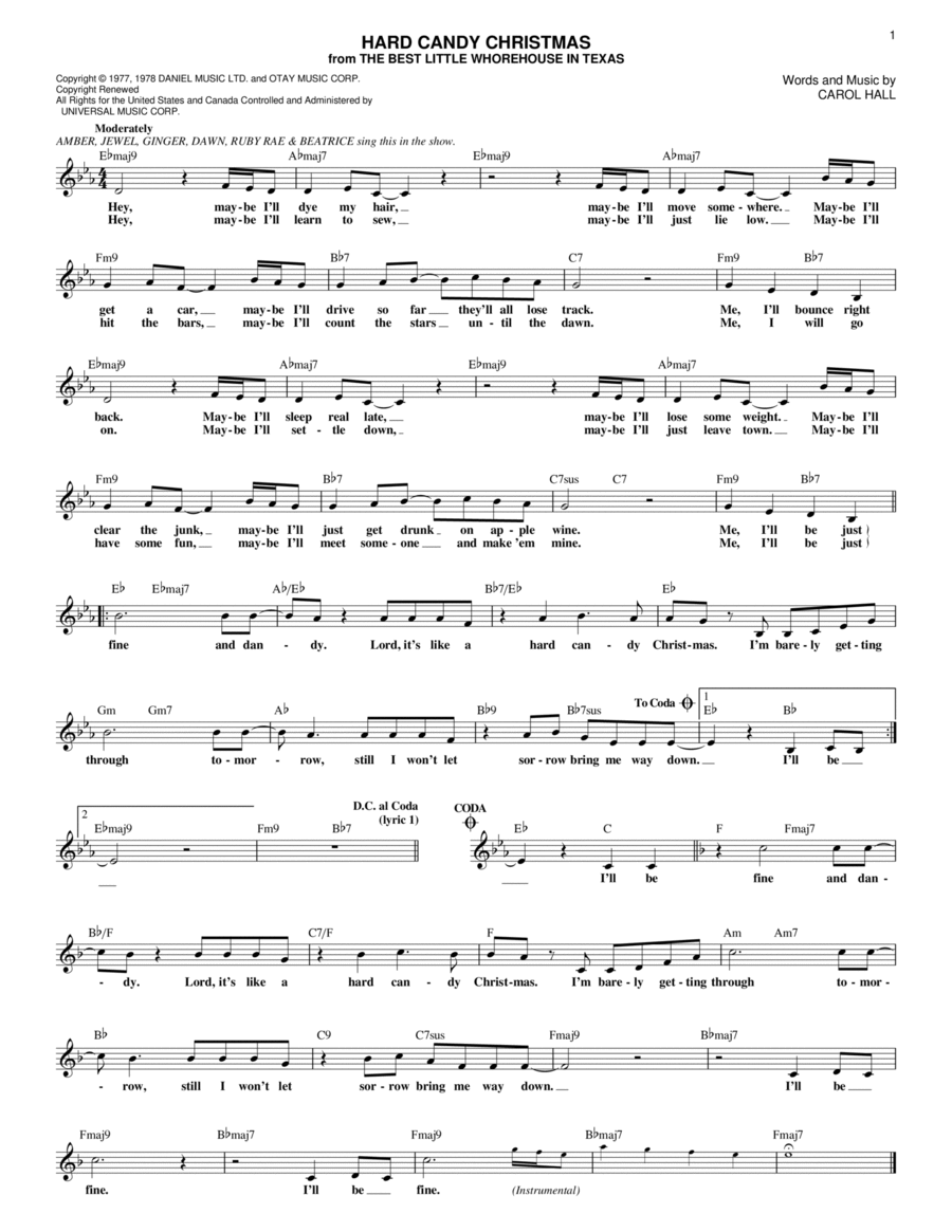 Hard Candy Christmas Piano scores gallery preview page 1