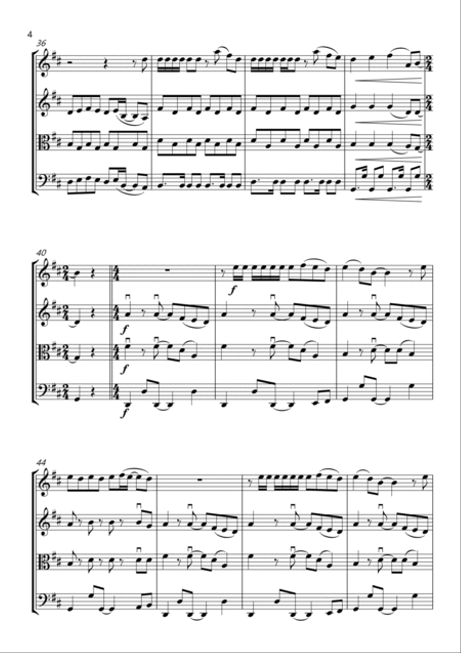 Best Day Of My Life String Quartet scores gallery preview page 4