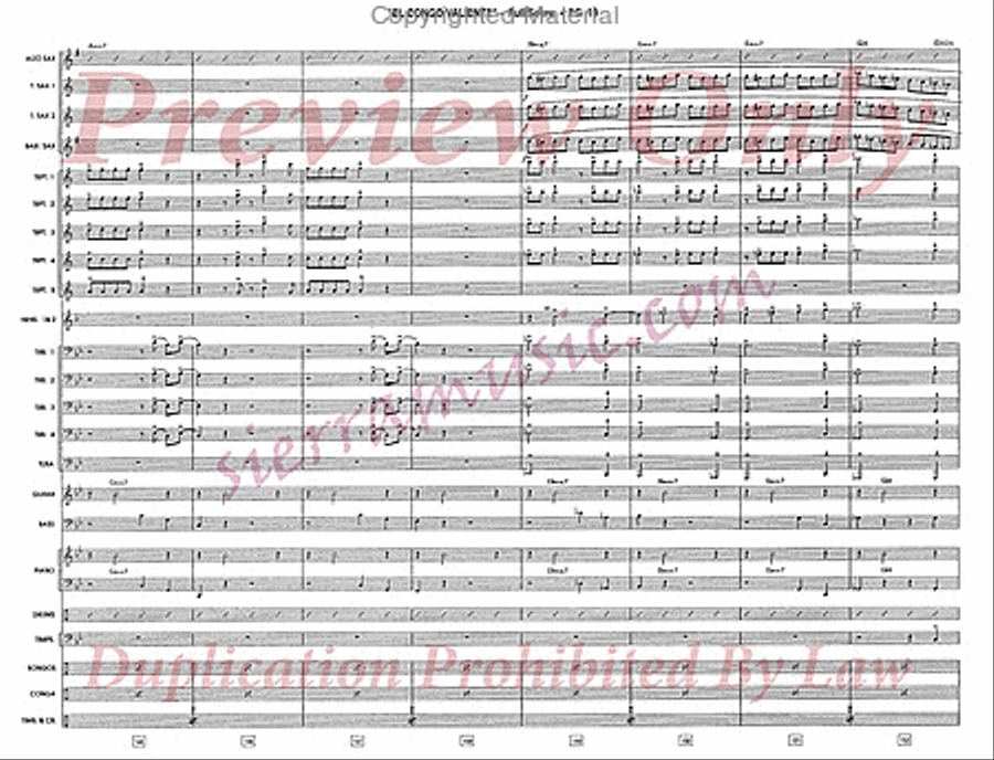 El Congo Valiente Jazz Ensemble scores gallery preview page 20