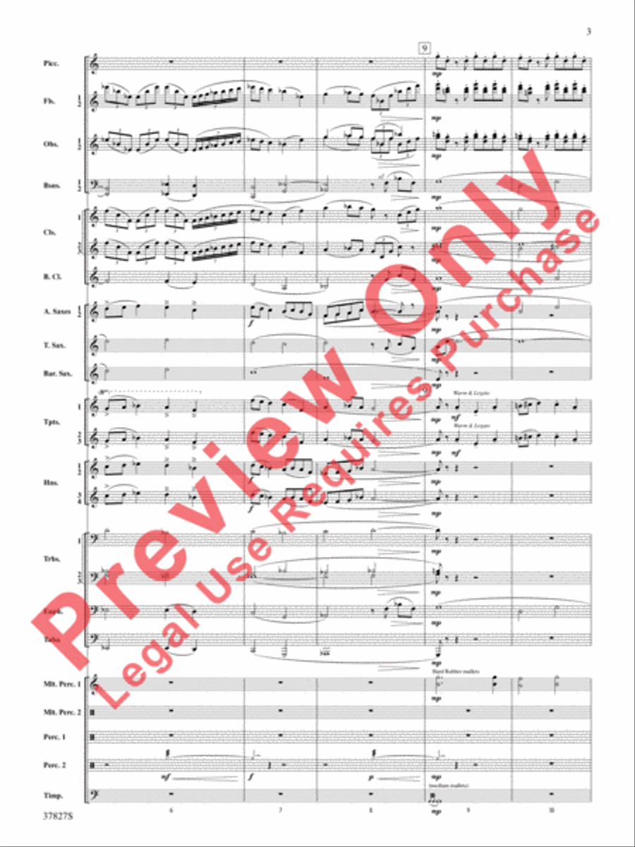 The Winged Stallion Concert Band scores gallery preview page 4
