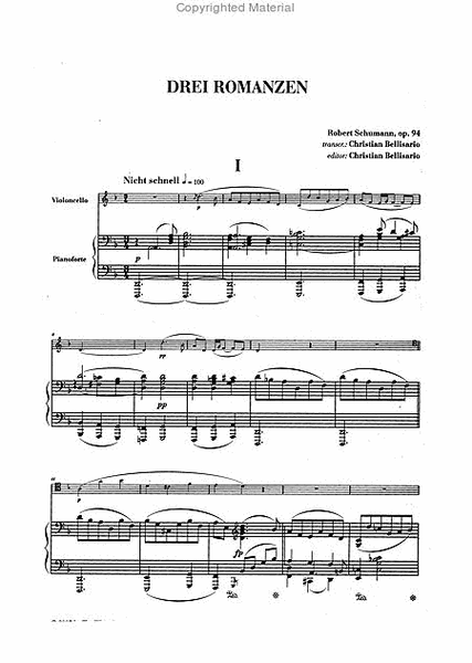 Romances (3) Op.94 & Intermezzo