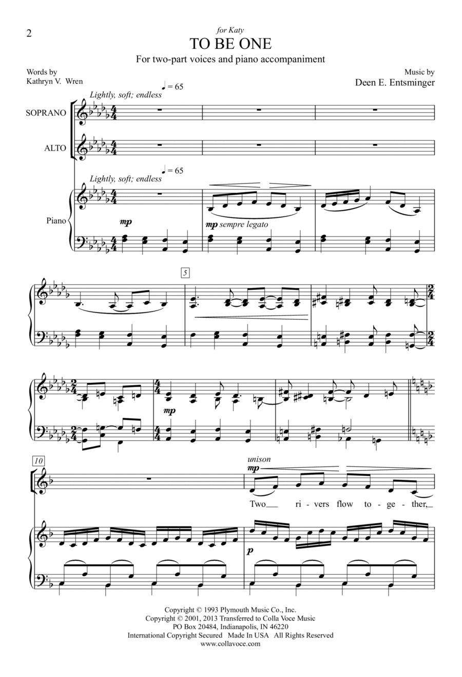 To Be One SA scores gallery preview page 1