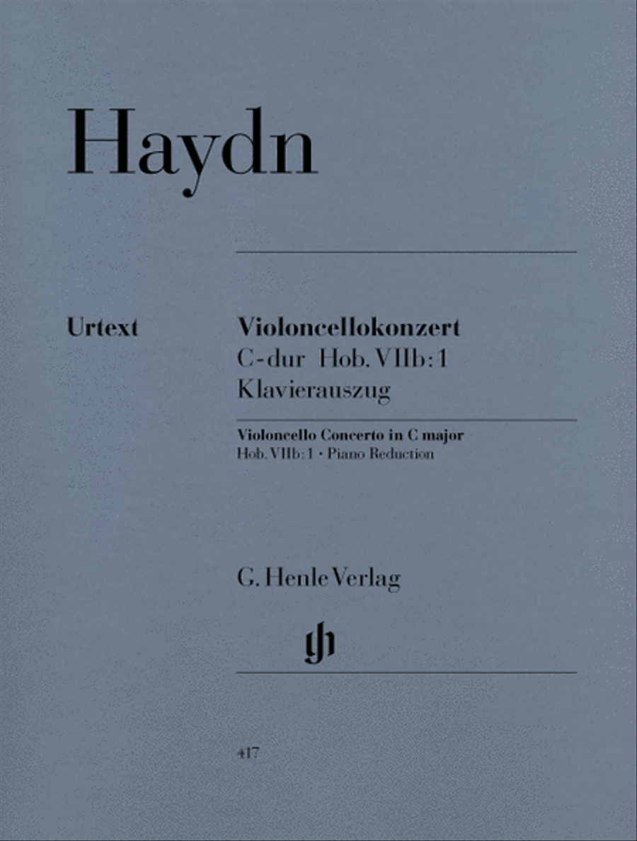Concerto for Violoncello and Orchestra C major Hob. VIIb: 1