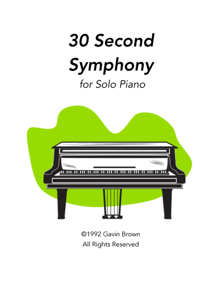 30-Second Symphony for Solo Piano image number null