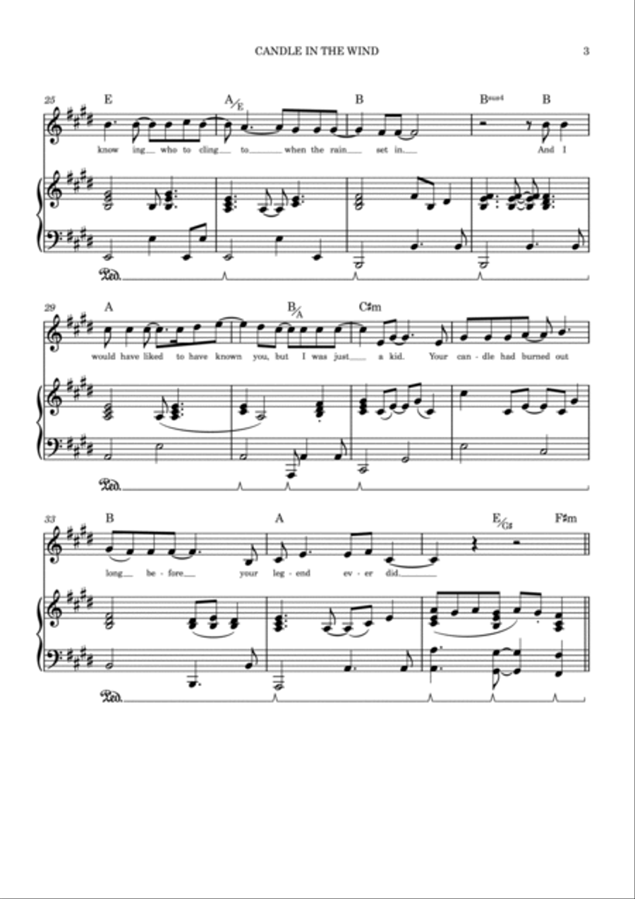 Candle In The Wind Voice scores gallery preview page 5