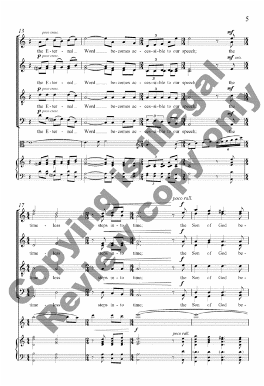 O Inexpressible Mystery Divisi scores gallery preview page 5