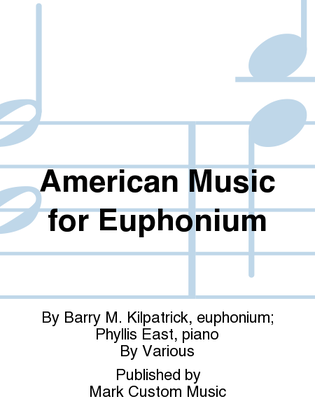 Book cover for American Music for Euphonium