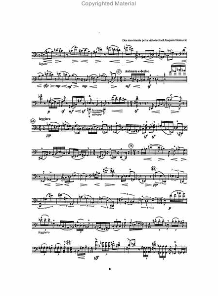 Dos moviments per a violoncel