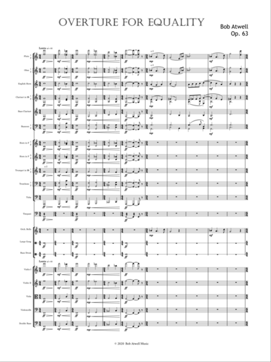 Overture for Equality (Orch) Full Orchestra scores gallery preview page 4