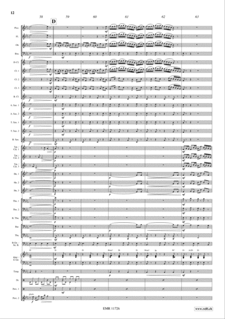 Rocky Bach Concert Band scores gallery preview page 13