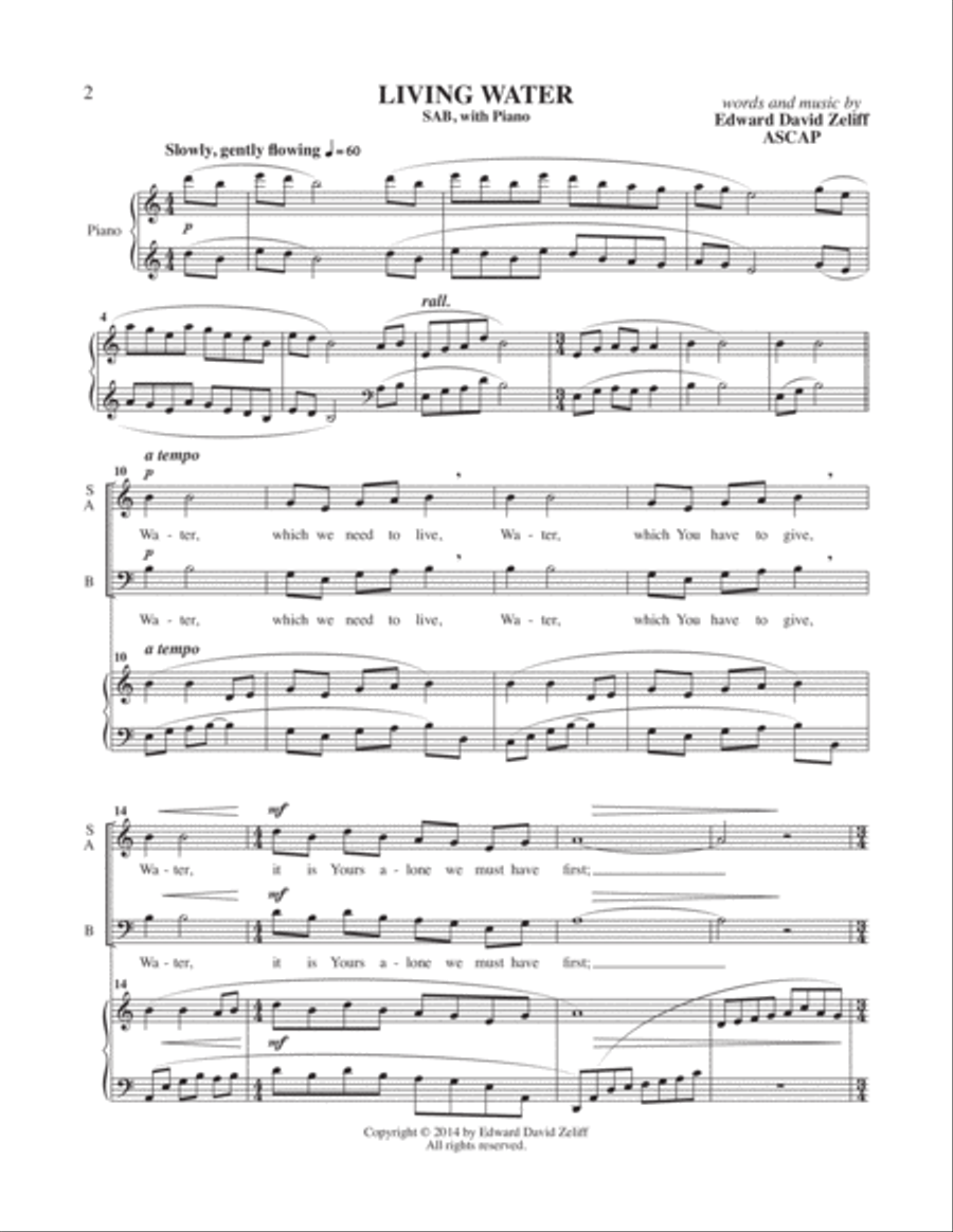 Living Water 3-Part scores gallery preview page 2