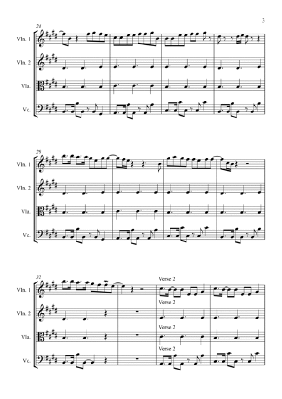 Forget Me String Quartet scores gallery preview page 3