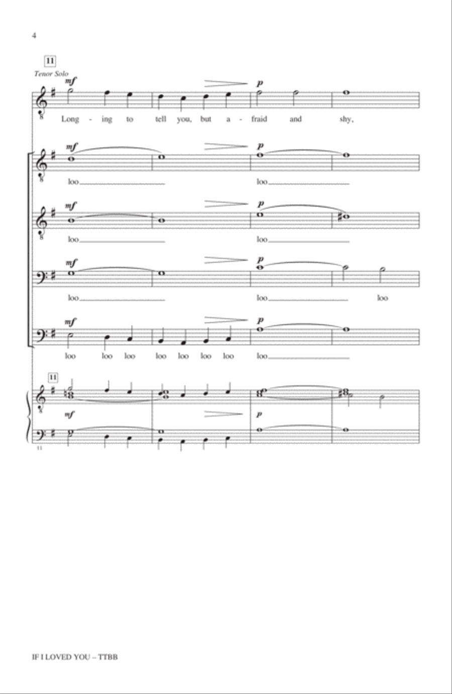 If I Loved You TTBB scores gallery preview page 3