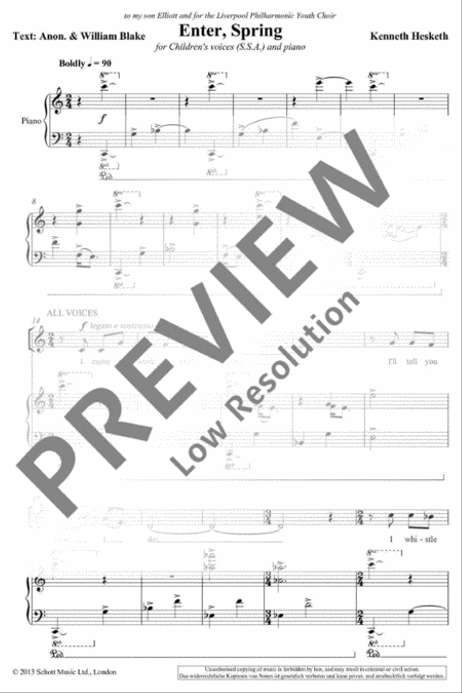 Enter, Spring Enter, Spring SSA scores gallery preview page 4
