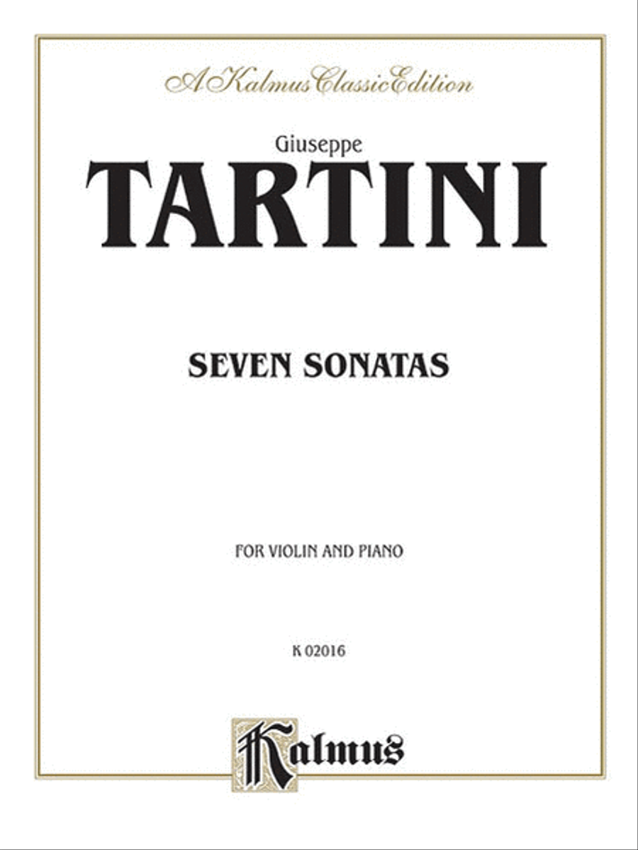 Seven Sonatas Violin Solo scores gallery preview page 1