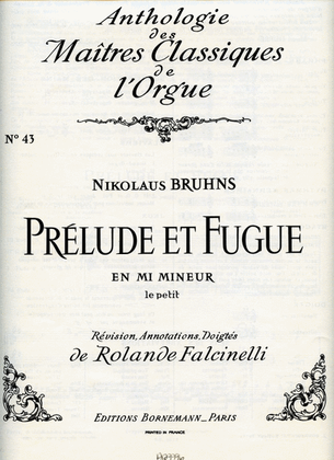 Prelude Et Fugue In E Minor (maitres Classiques No.43) (organ)