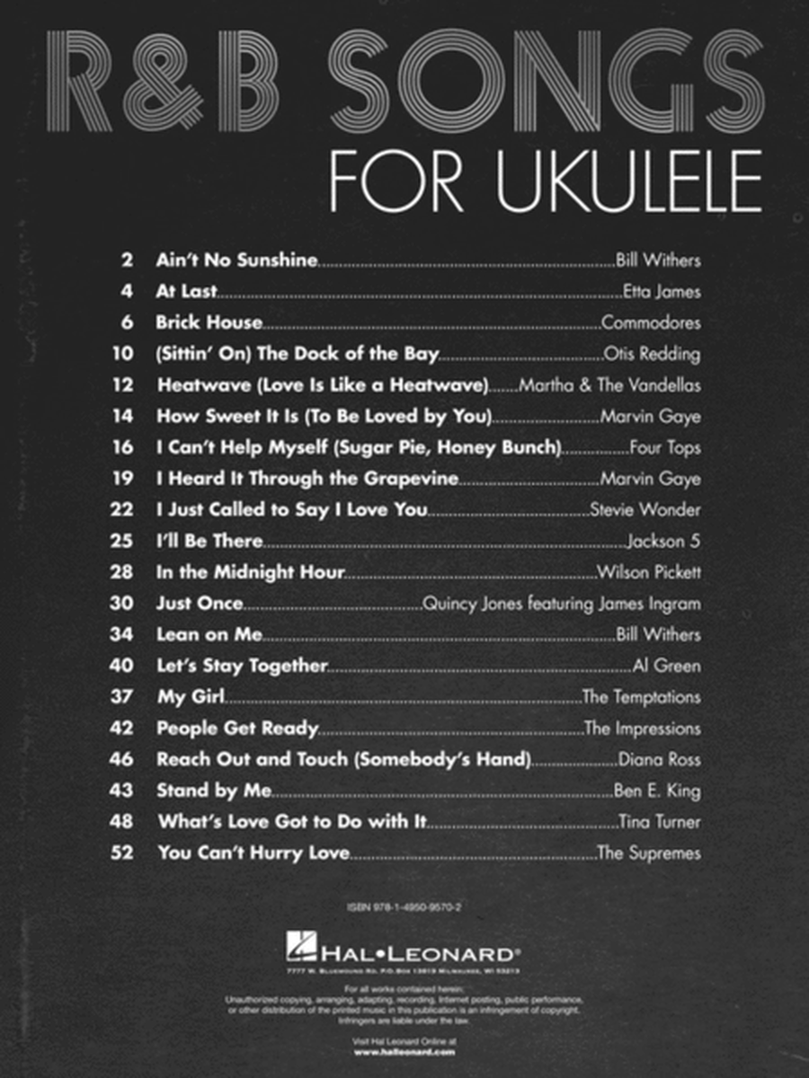 R&B Songs for Ukulele