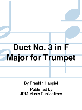 Duet No. 3 in F Major for Trumpet