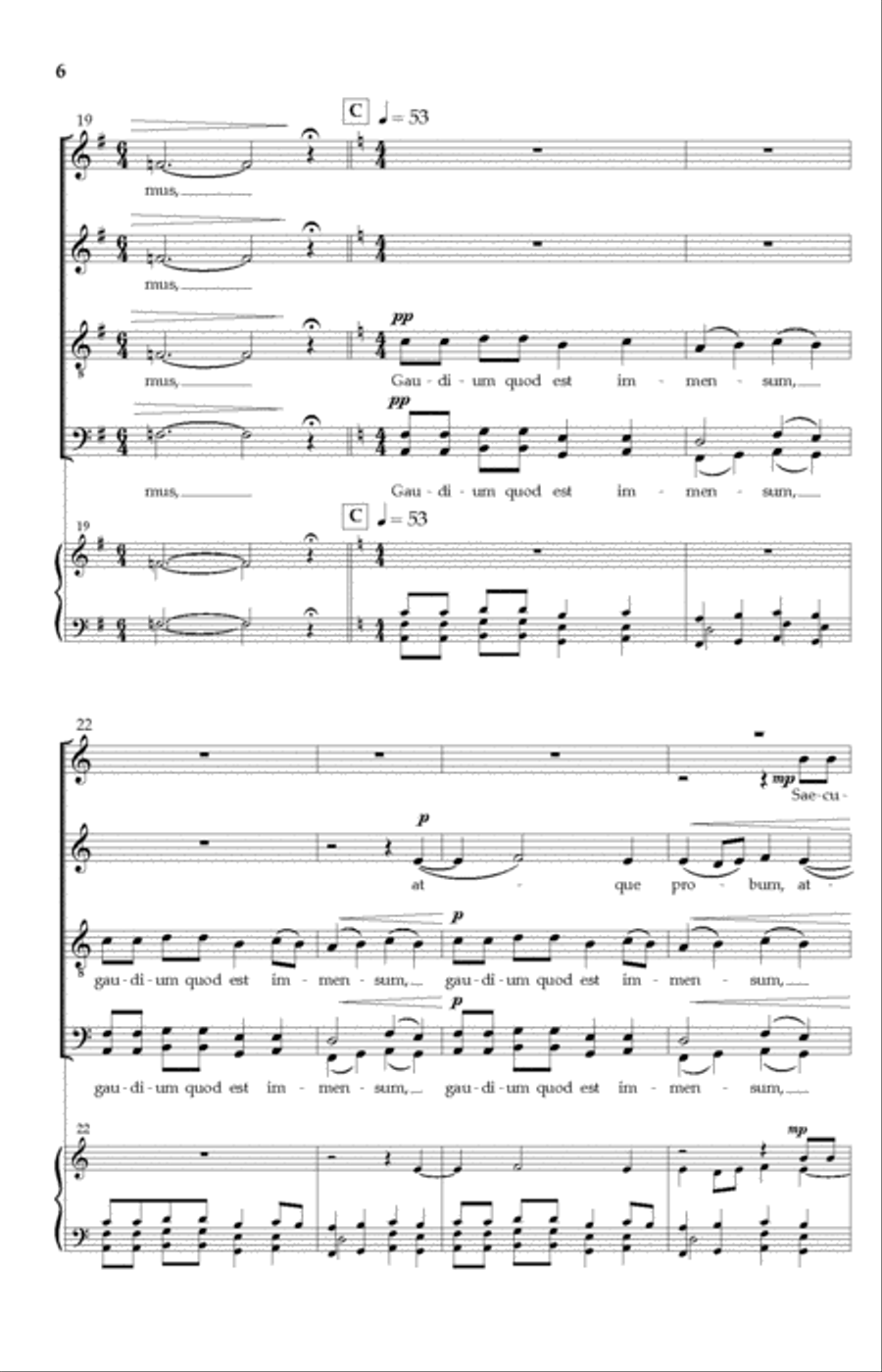 Ubi Caritas II: Through Infinite Ages Divisi scores gallery preview page 5