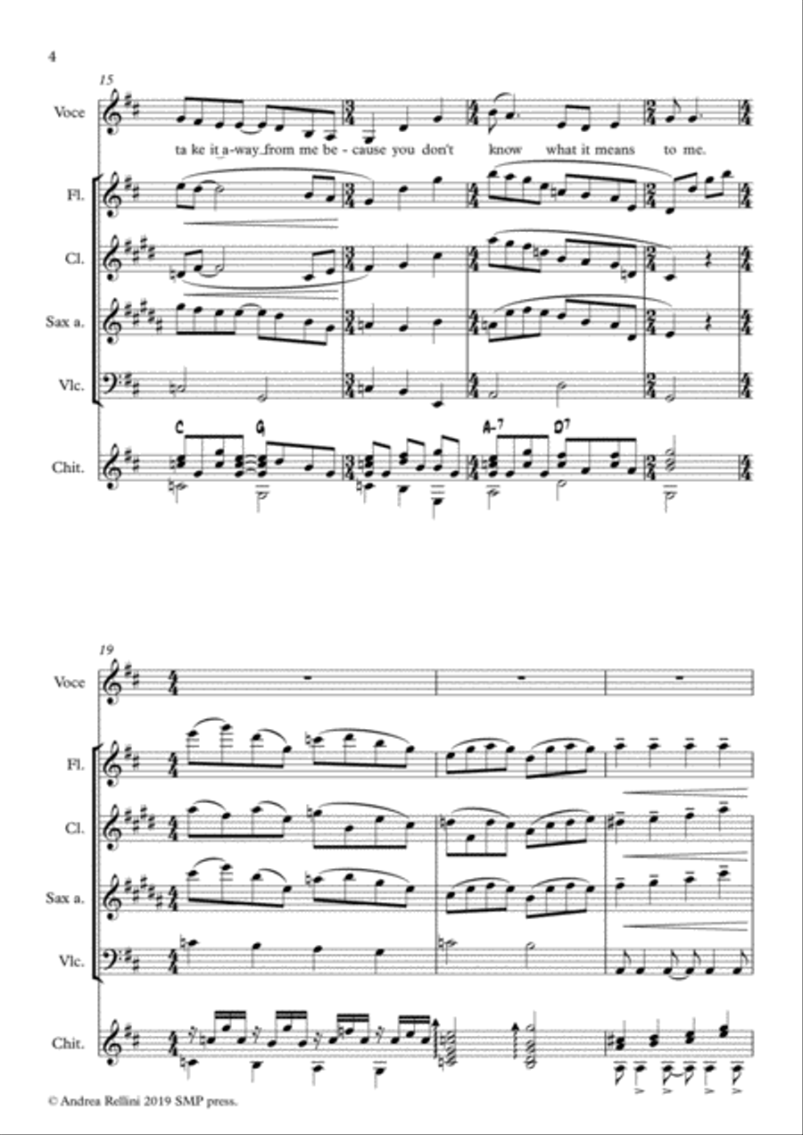Love Of My Life Love Of My Life Small Ensemble scores gallery preview page 4