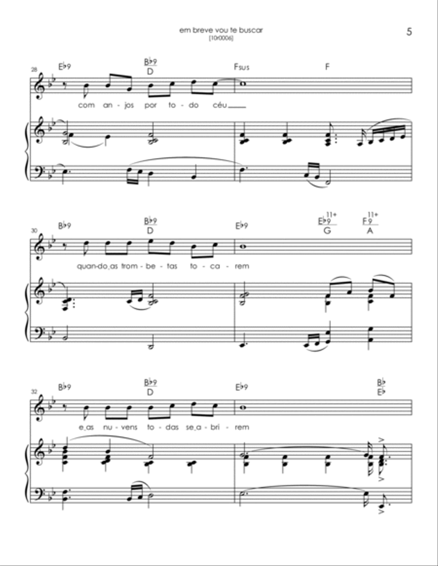 Em Breve Vou Te Buscar Voice scores gallery preview page 5