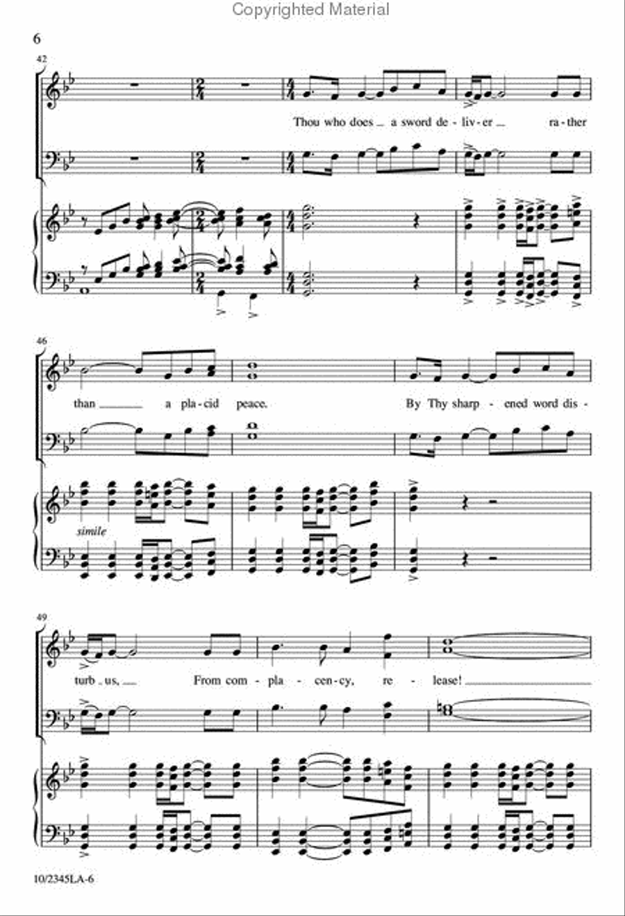 Hymn of Fire 4-Part scores gallery preview page 6