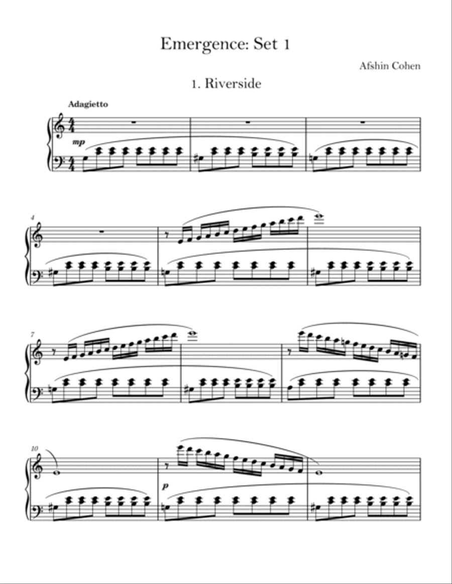 Emergence: Set 1 Emergence: Set 1 Piano Solo scores gallery preview page 2