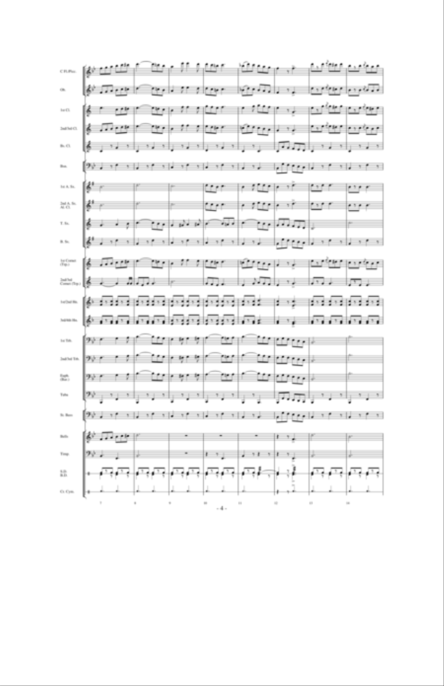 Our Director Our Director Concert Band scores gallery preview page 3