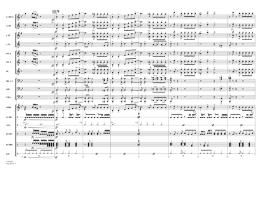 Bang Bang - Conductor Score (Full Score) Marching Band scores gallery preview page 4